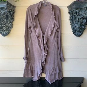 Earthbound Lilac cardigan